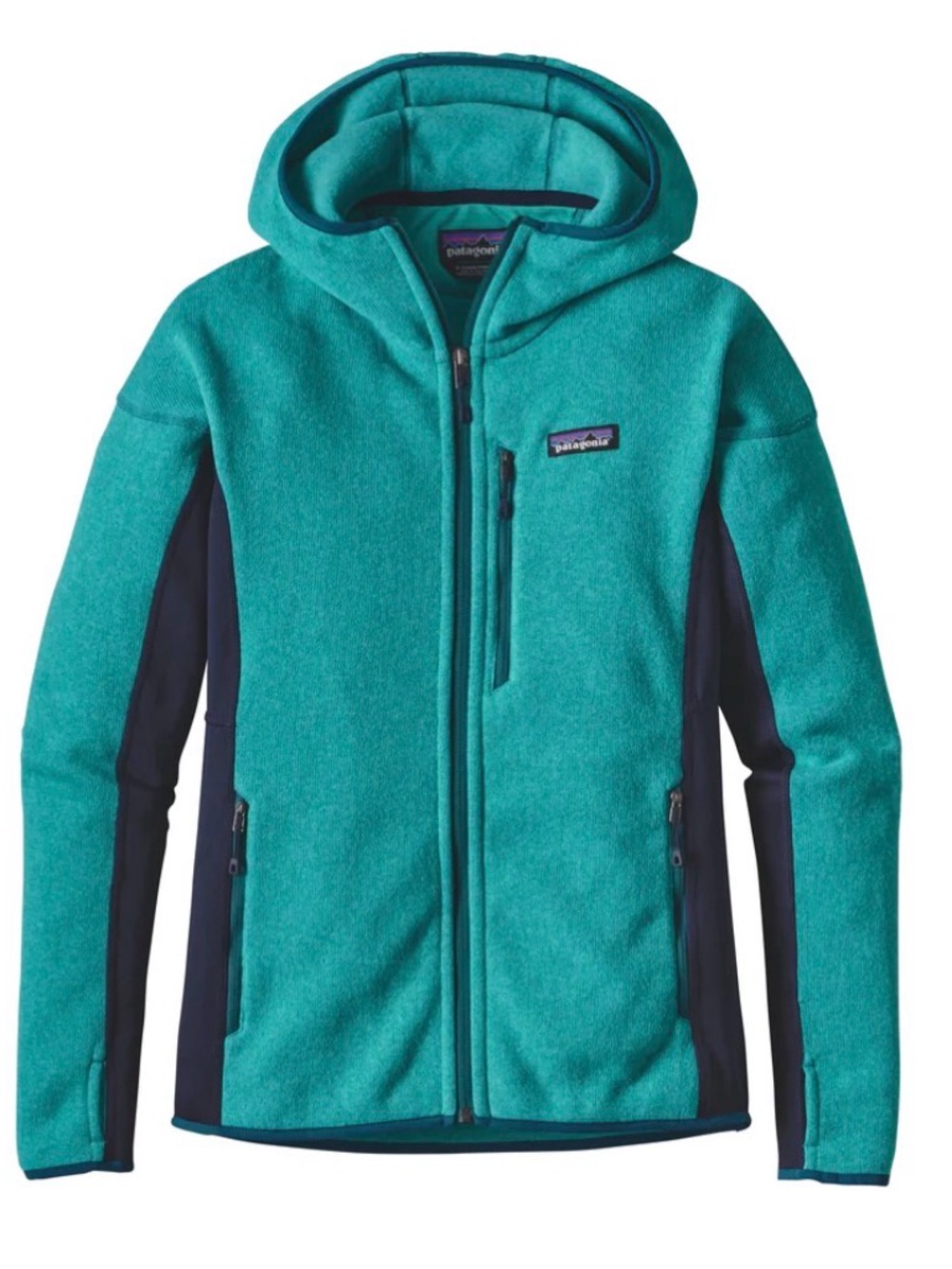 Patagonia Performance Better Sweater Hooded Fleece Lined Thumbholes Women 2597 M